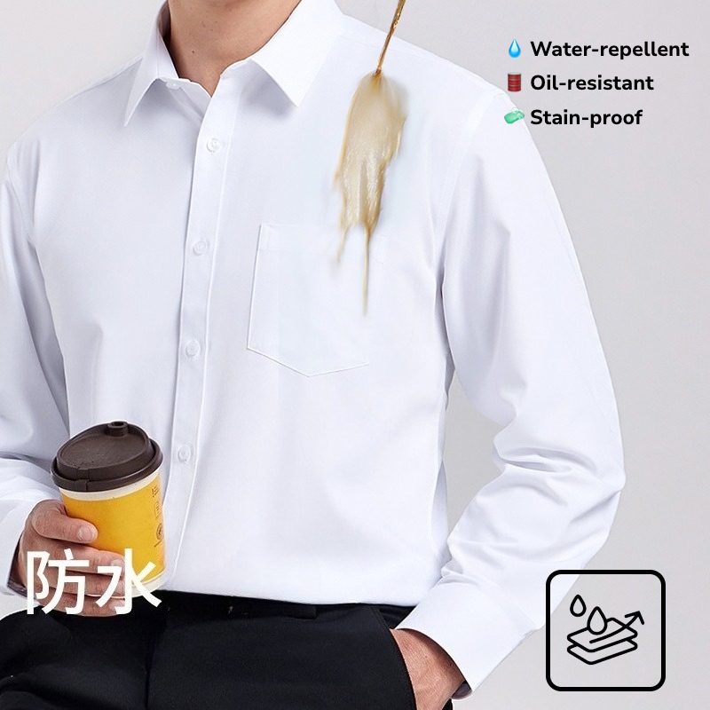Office Tech For Men - Chemise à manches longues imperméable et