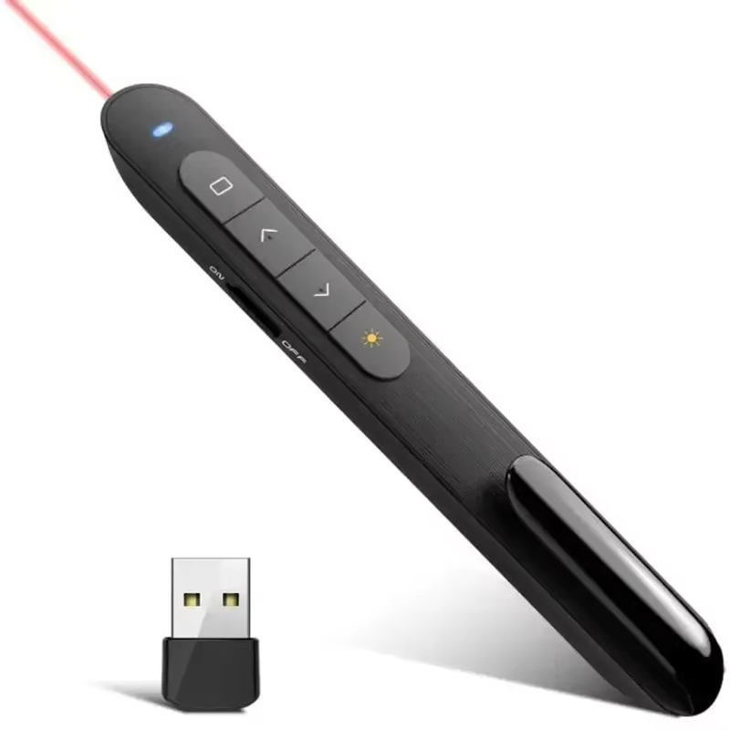 Presentation Remote Laser - Présentateur sans fil stylo tournant de