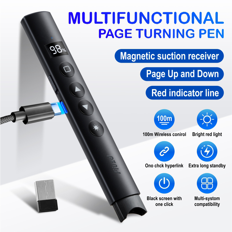 Presentation Remote Laser - Nouveau présentateur sans fil stylo tournant