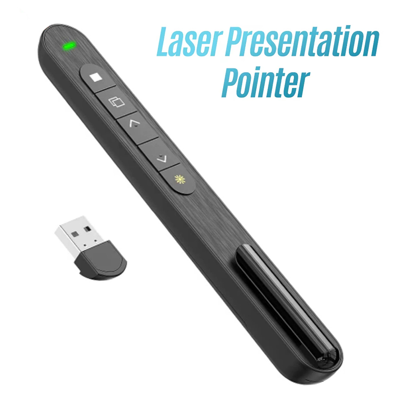 Presentation Remote Laser - Présentateur sans fil stylo tournant de