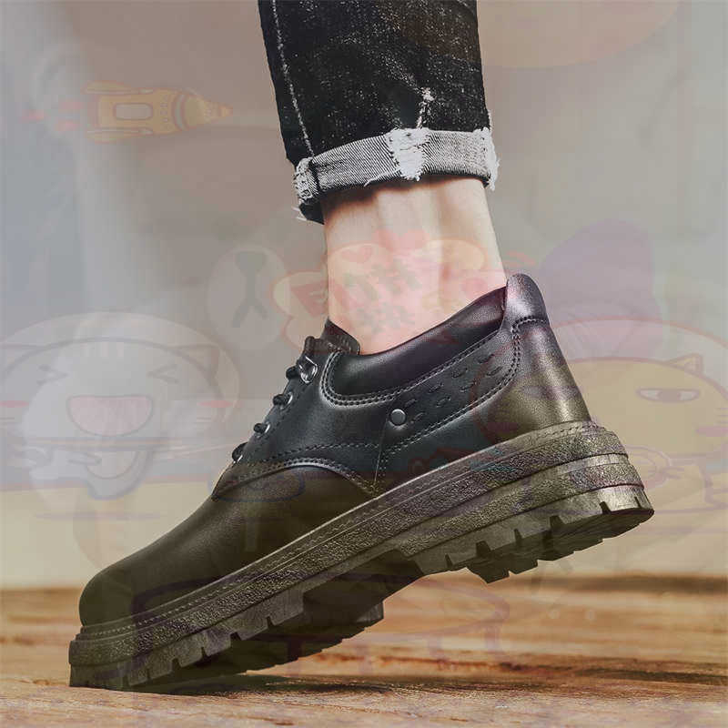 Office Tech For Men - Baskets de Tennis en cuir naturel