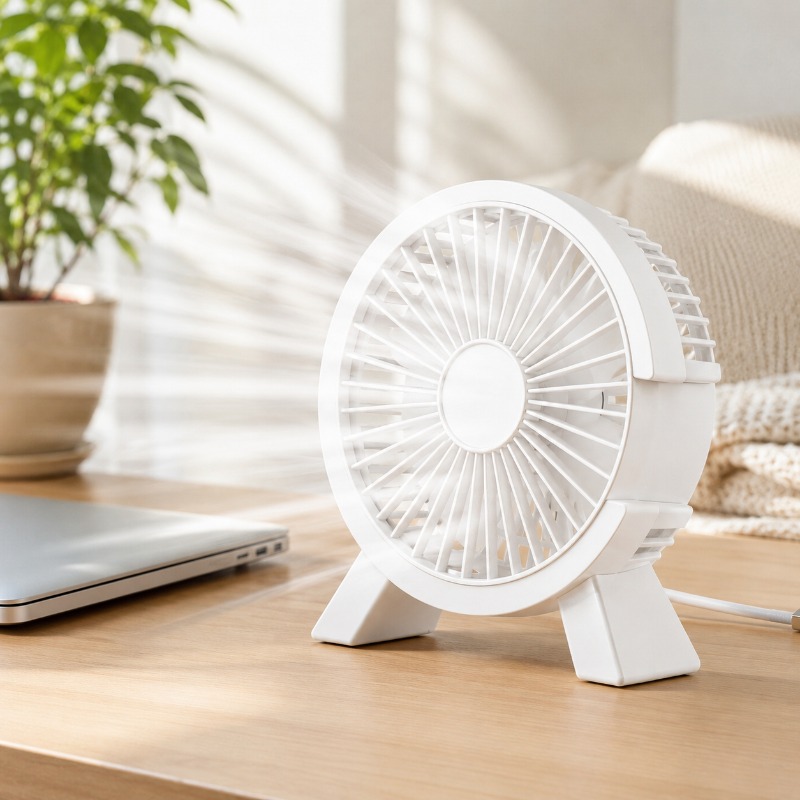 Home Office Tech Gadgets - Mini ventilateur de table rechargeable par