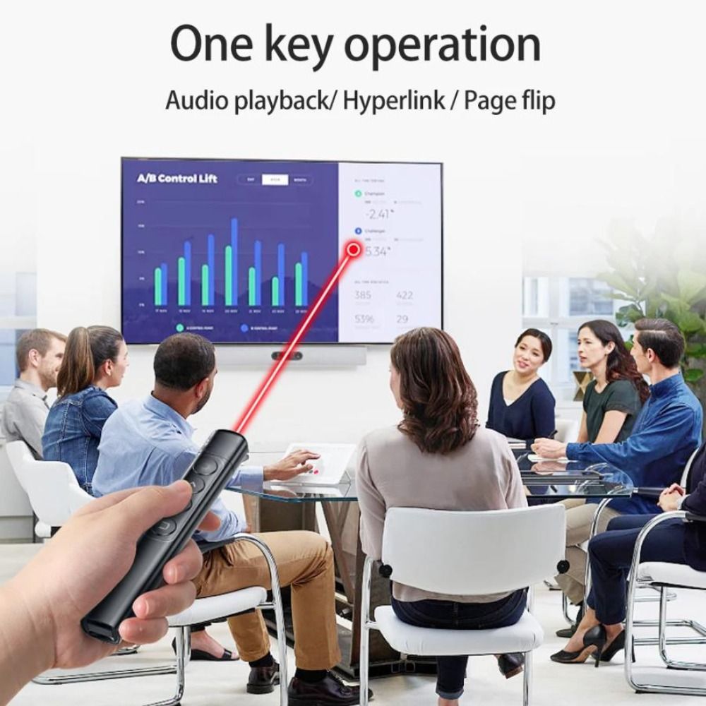 Presentation Remote Laser - Clicker de présentation sans fil 2.4GHz,