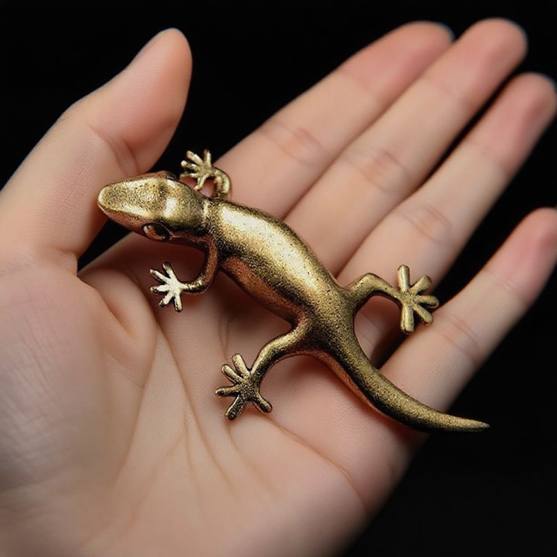 Home Office Tech Gadgets - Figurine rétro en Bronze fait à