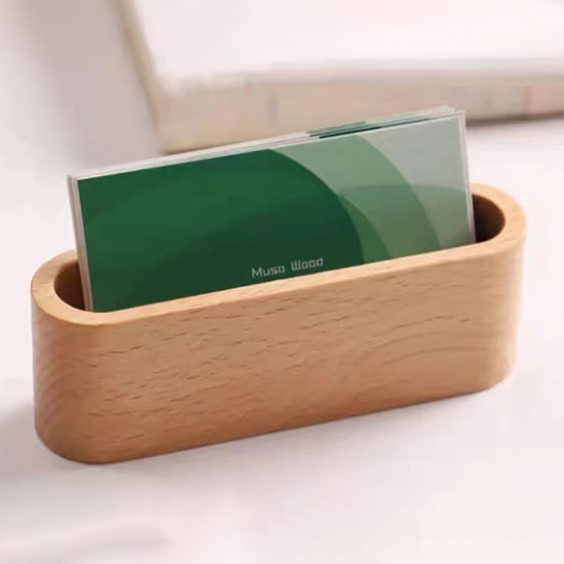 Porte-carte de visite en bois, - Home Office Tech Gadgets avis et prix