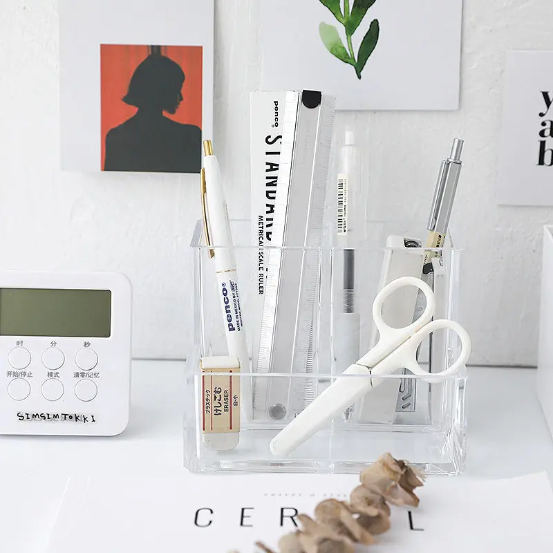 Porte-stylo en acrylique trans - Home Office Tech Gadgets avis et prix